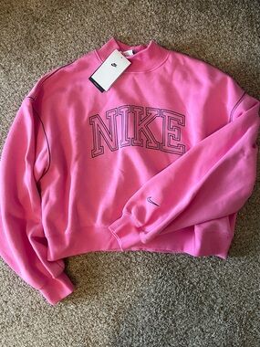 NEW WITH TAGS!!! Nike Women's Phoenix Fleece Mock-Neck Sweatshirt size medium